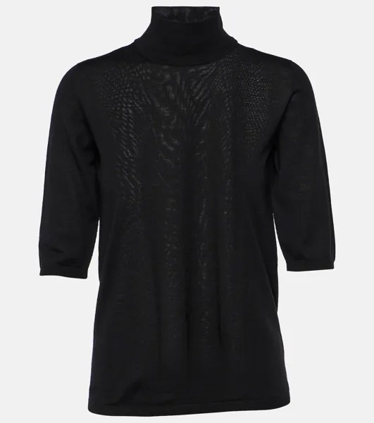 Водолазка ciriaco из натуральной шерсти Max Mara, черный