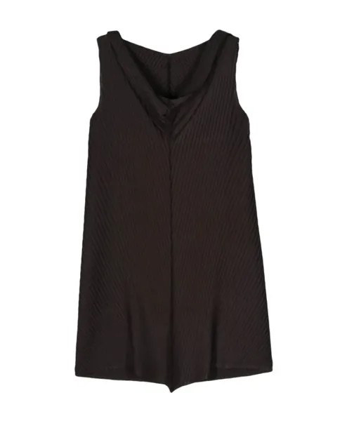 Плиссированное мини платье S Issey Miyake, черный