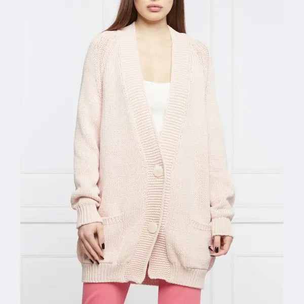 Кардиган комфортного кроя Max&Co., розовый