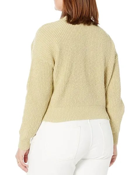 Свитер Madewell Plus Sycamore Wedged Long Sleeve Pullover, цвет Pale Lichen