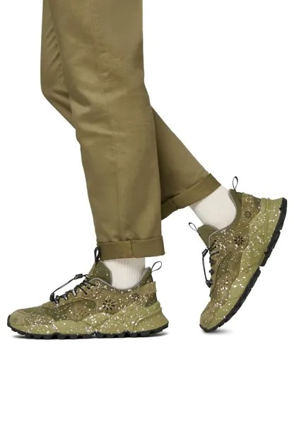 Низкие кроссовки Kotetsu Hooks Uni Flower Mountain, цвет militärgrüne