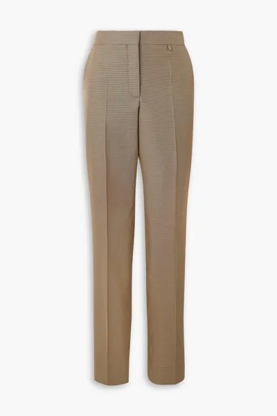 Зауженные брюки из твила с узором «гусиные лапки» GIVENCHY, коричневый