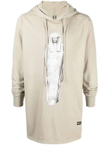 Rick Owens DRKSHDW худи с графичным принтом