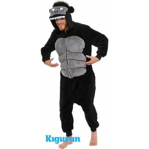 Кигуруми Обезьяна Kigurun, размер 170-180, черный