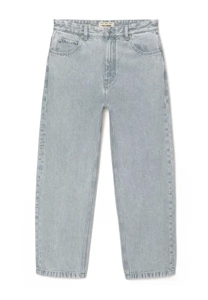 Джинсы прямого кроя Baggy PULL&BEAR, темно-серые