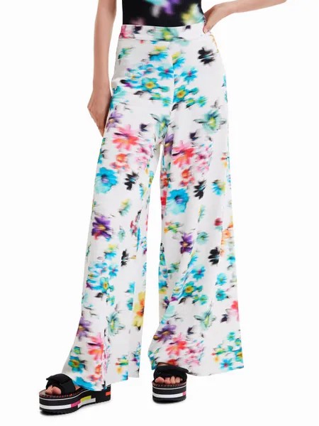 Тканевые брюки стандартного кроя Desigual, мультиколор