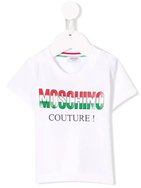 Moschino Kids футболка с логотипом