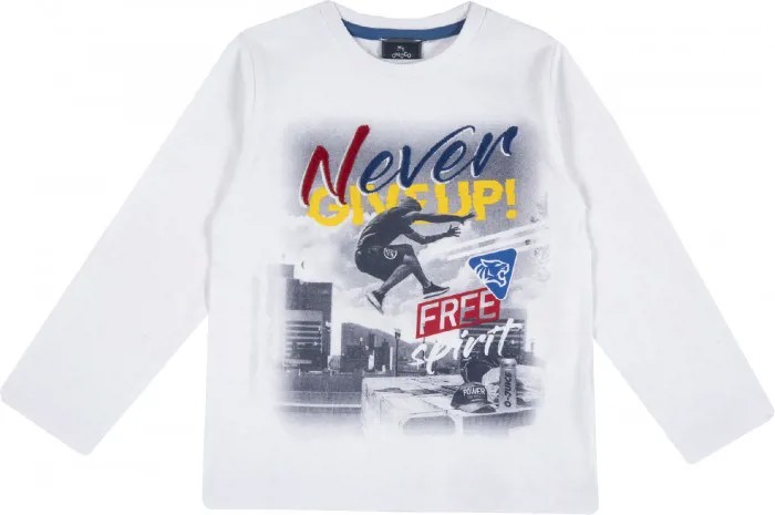 Chicco Лонгслив для мальчиков Never Give Up