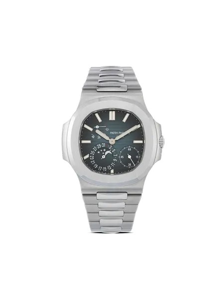 Patek Philippe наручные часы Nautilus Power Reserve Moon Phases pre-owned 40 мм 2021-го года