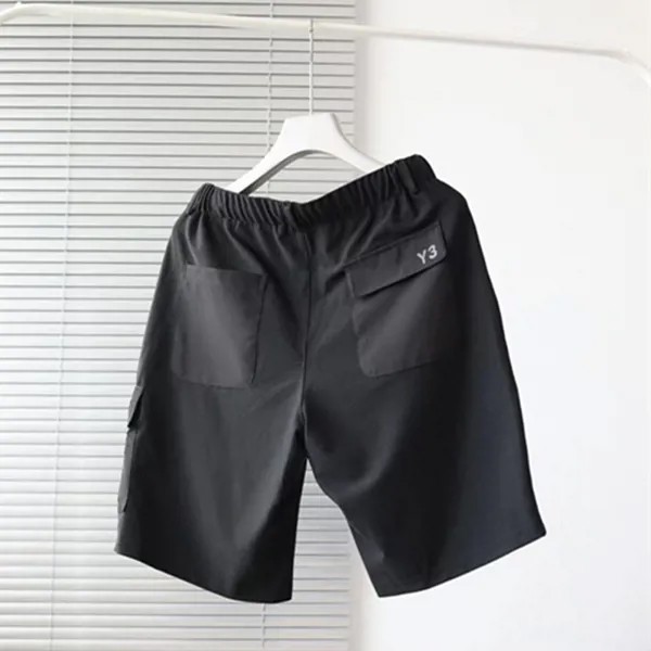 Летние мужские повседневные шорты Y3 22SS Yohji Yamamoto, модные комбинезоны на завязках с автографом и принтом