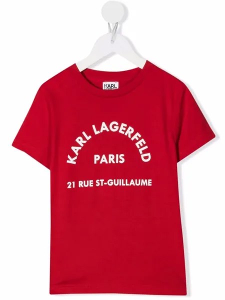 Karl Lagerfeld Kids футболка с логотипом
