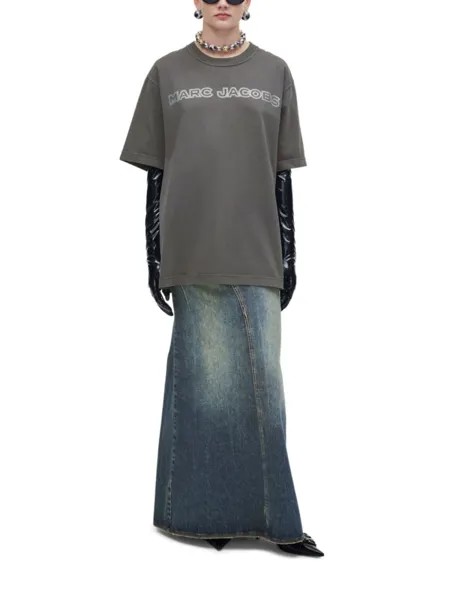 Marc Jacobs футболка с кристаллами, серый