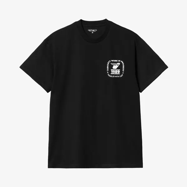 Футболка S/S Stamp State T-Shirt 'Black' Carhartt WIP, черный