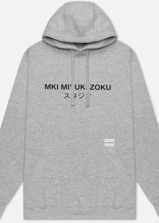 Мужская толстовка MKI Miyuki-Zoku Classic Logo Hoody, цвет серый, размер M