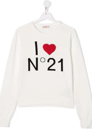 Nº21 Kids джемпер с логотипом
