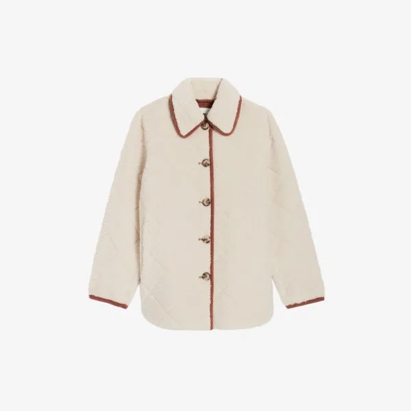 Стеганая дубленка Fallon с контрастной отделкой Claudie Pierlot, цвет naturels