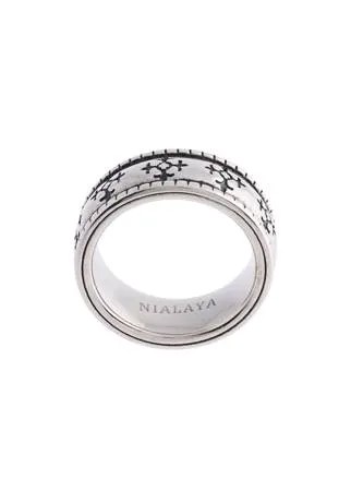 Nialaya Jewelry кольцо с эмалью