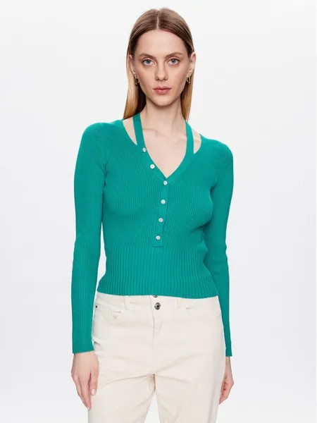 Облегающий свитер Morgan, зеленый