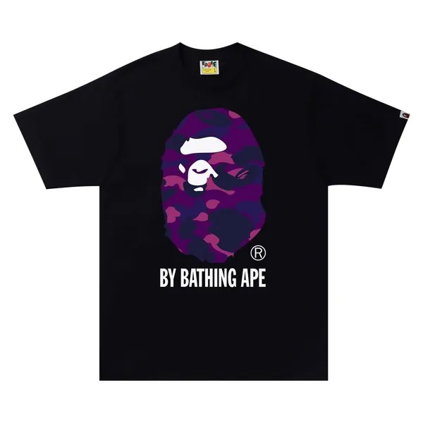 Футболка BAPE Color Camo By Bathing Ape, черный/фиолетовый