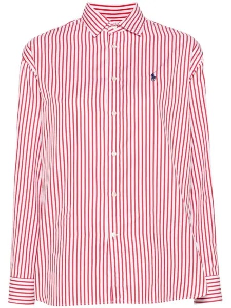 Polo Ralph Lauren рубашка с вышивкой Polo Pony, белый