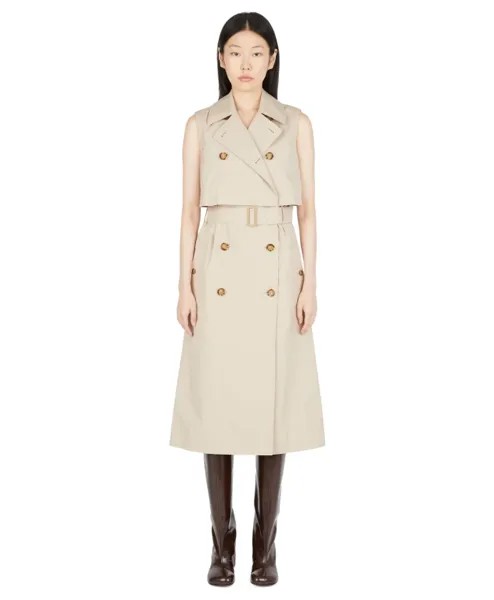 Платье Мона индивидуальный фасон Burberry, бежевый