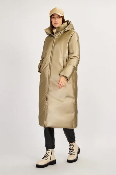 Пальто женское Baon B001808 золотистое S