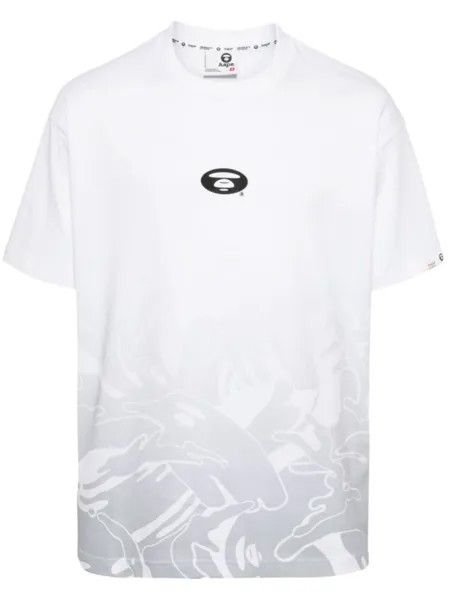 Футболка с графичным принтом AAPE BY *A BATHING APE, белый
