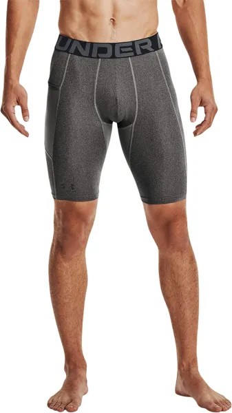 Длинные шорты Heatgear Armor Under Armour, цвет Carbon Heather/Black