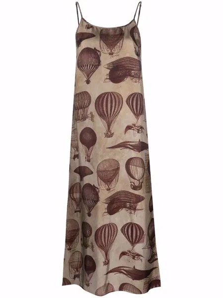 Uma Wang balloon-print midi dress