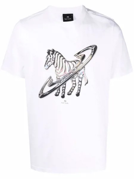 PS Paul Smith футболка с принтом Space Zebra