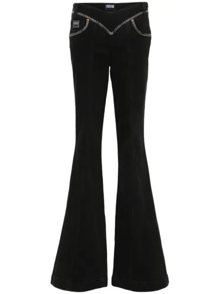 Versace Jeans Couture расклешенные джинсы из коллаборации с Levi's, черный