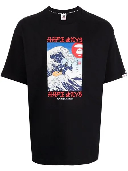 AAPE BY *A BATHING APE® футболка с принтом
