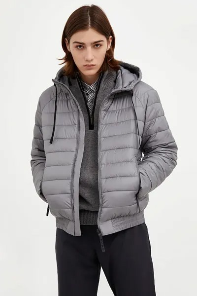 Зимняя куртка с карманами на молнии Finn Flare, серый