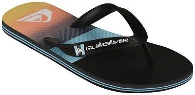 Сандалии Quiksilver Boys Molokai со вставками — черный/синий/оранжевый — новинка