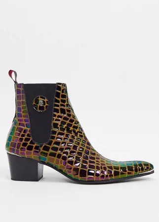 Ботинки челси с крокодиловым узором Jeffery West-Мульти