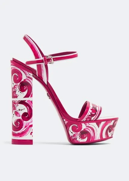 Сандалии Dolce&Gabbana Printed Platform, рисунок