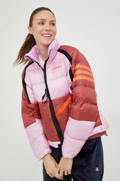 Спортивная пуховая куртка Utilitas adidas, розовый