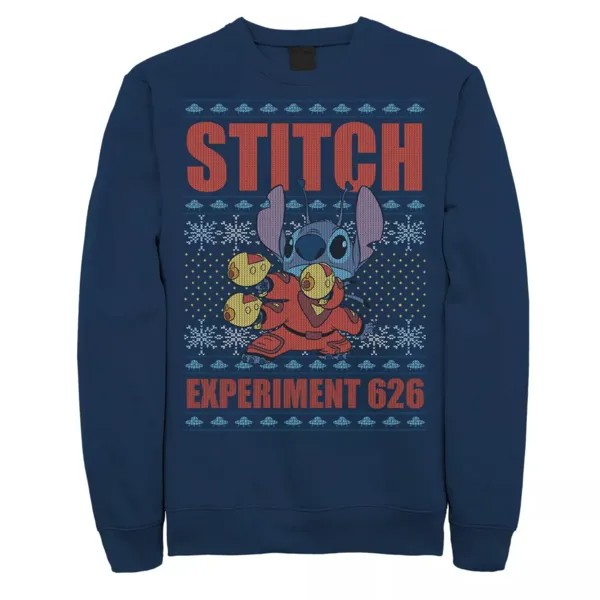 Мужской свитшот Lilo & Stitch Christmas Stitch Experiment 626 Disney