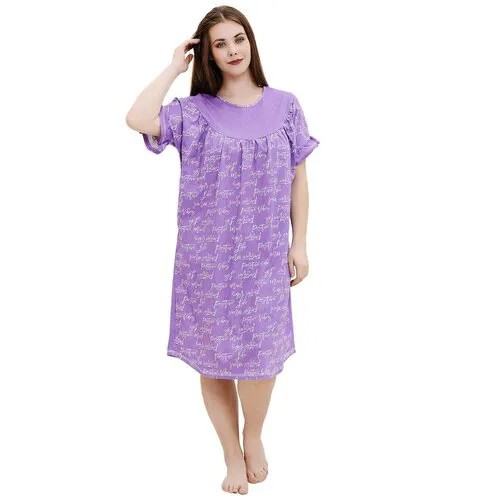 Сорочка  Натали, размер 54, фиолетовый
