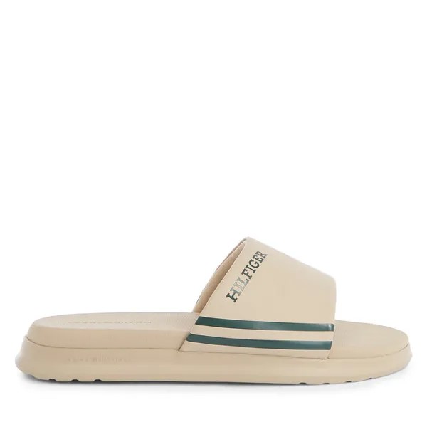 Шлепанцы Tommy Hilfiger Dual Density Hilifger Pool Slide FM0FM05017 Beige AEG, бежевый
