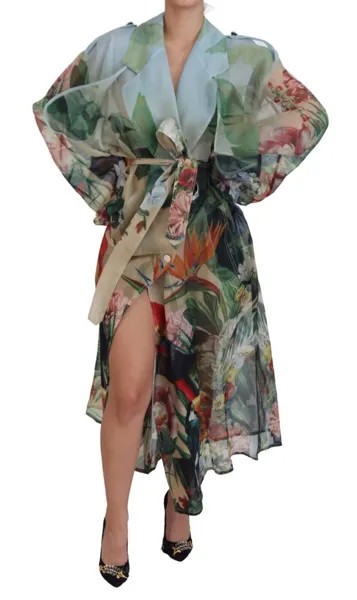 DOLCE - GABBANA Куртка Разноцветный тренч из лесного шелка IT44/US10/L 4000usd