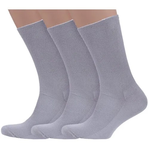 Носки Dr. Feet, 3 пары, размер 27, серый