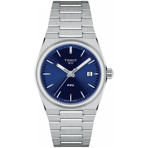 Наручные часы TISSOT T-Classic, серебряный, синий