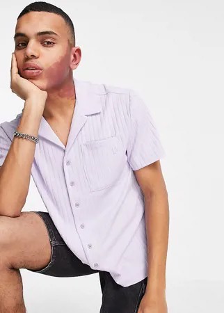 Желтая трикотажная рубашка в рубчик Reclaimed Vintage Inspired-Желтый