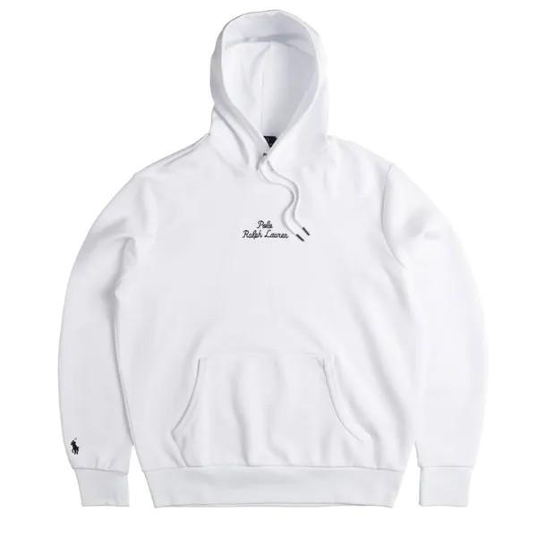 Толстовка Logo Double-Knit Hoodie Polo Ralph Lauren, белый