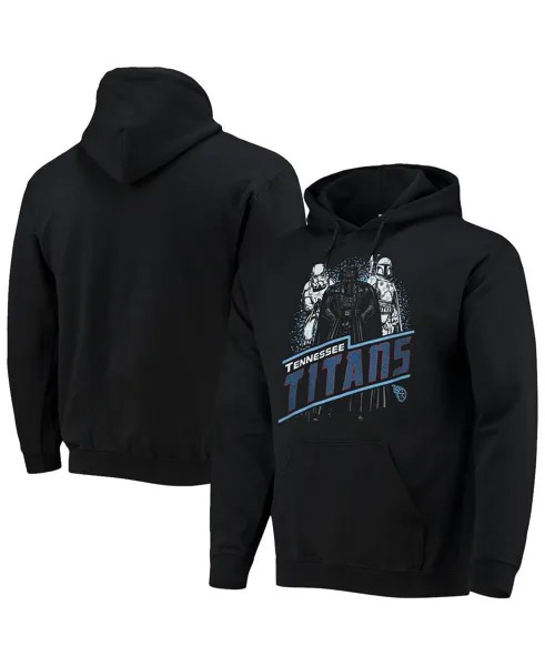 Мужская черная толстовка с капюшоном tennessee titans star wars empire pullover Junk Food, черный