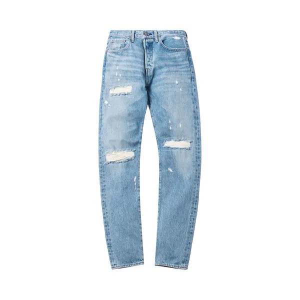 Джинсы Kith For Levis Thrashed 501, светло-голубые