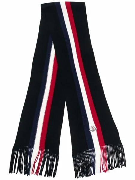 Moncler шарф с нашивкой-логотипом