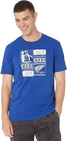 Вязаная футболка Pete для серфинга с короткими рукавами Original Penguin, цвет Sodalite Blue