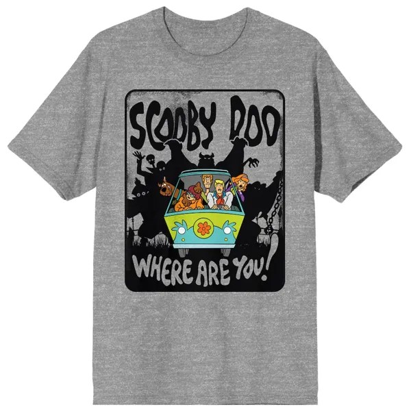 Футболка с коротким рукавом BIOWORLD Scooby-Doo, серый